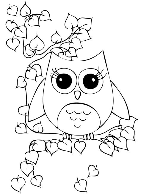 cute owcute owl colouring pages unicorn coloring pages owl coloring