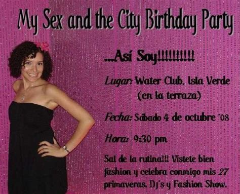 Satc Themed Celebration Birthday Party Ideas Photo 2 Of