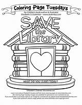 Library Coloring Pages Week Book Tuesday Save National Colouring Sheets Printables Dulemba Azcoloring Today sketch template