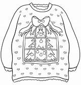 Sweater Supercoloring Snowy Scribblefun sketch template