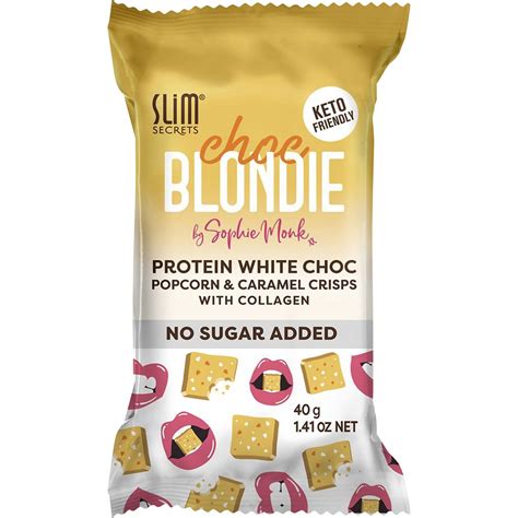 Slim Secrets Protein White Choc Blondie Bar 40g Woolworths