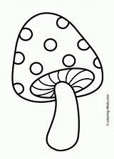 Mushroom Coloring Pages Printable Kids Mushrooms Nice Nature Source sketch template