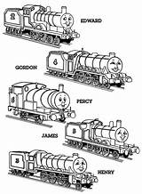 Thomas Coloring Train Pages Printable Friends Print sketch template