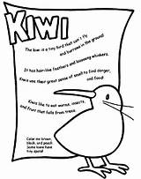 Kiwi Coloring Pages Bird Crayola Color Birds Animal Print Fly Kids Animals Cannot Tiny Popular Crafts Facts Choose Board Printable sketch template
