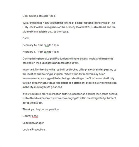 notice letter template  sample  format