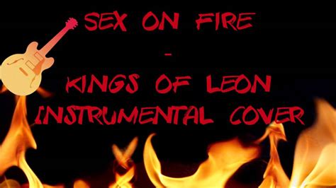 sex on fire kings of leon instrumental cover backing track youtube