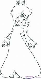 Rosalina Coloring Princess Pages Print Getcolorings Color sketch template