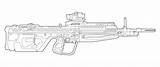 Halo Dmr Guns Draw M392 Lineart Drawing Google Spartan Search Weapons Drawings Armor Deviantart Line sketch template