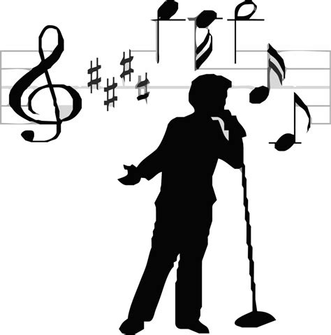 music singer clipart collection