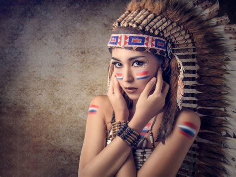 Asian Native American Girl 2048x1536 Download Hd Wallpaper