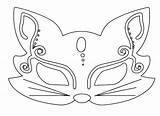 Carnevale Stampare Maschera Gatto Maschere Indossare Ritagliare Coloradisegni Ladybug Gufo Tante sketch template