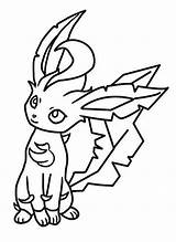 Coloring Pokemon Pages Fennekin Evolutions Eevee Color Leafeon Cute Colouring Bird Getdrawings sketch template