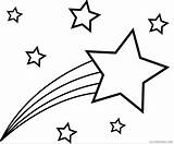 Star Coloring4free Coloring Pages Printable Shooting Cartoon Shining sketch template