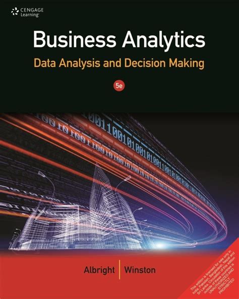 business analytics data analysis  decision making  edition
