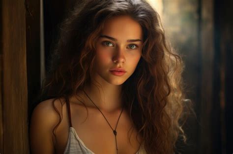 Premium Photo An Authentic Portrait Of A Naturally Beautiful Young Woman