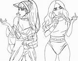 Ariana Grande Drawing Coloring Pages Nicki Minaj Getdrawings Body Sketch Choose Board Woman sketch template
