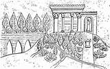 Hanging Gardens Babylon Nebuchadnezzar Wonders Writework Seven Current  Gif Wikimedia Commons Source Photonshouse sketch template