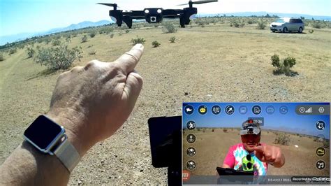 goolrc csj wifi  folding gps p camera drone flight test review youtube
