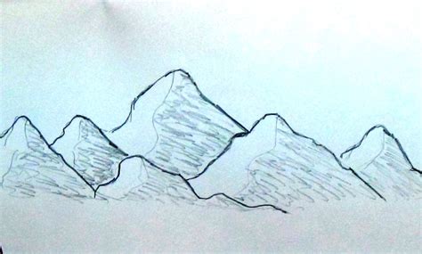 simple mountain sketch  paintingvalleycom explore collection