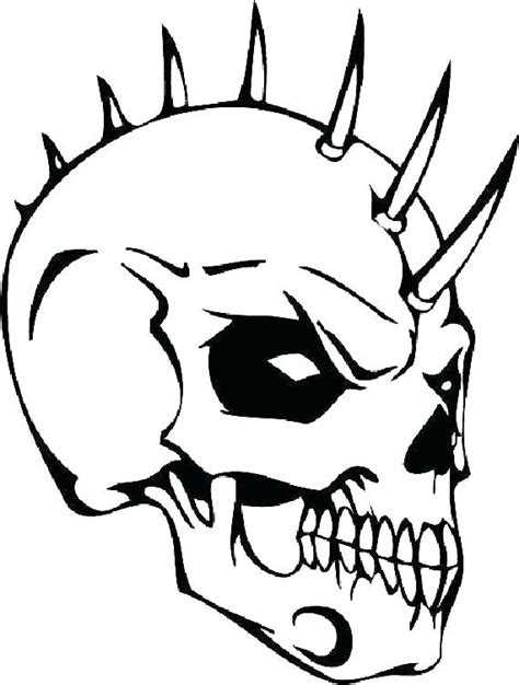 evil skull drawing    clipartmag