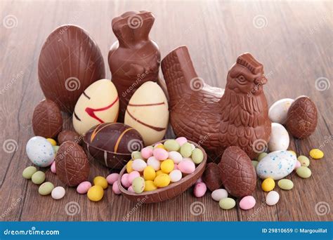 easter chocolates stock image image  tradition color