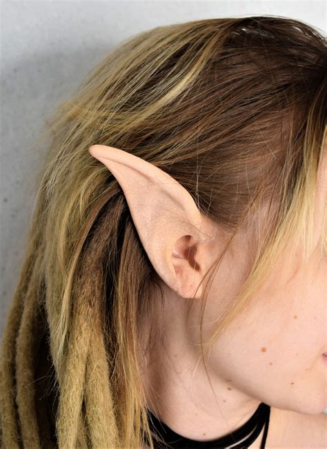 long elf ears latex prosthetic elf ear tips fantasy costume etsy uk