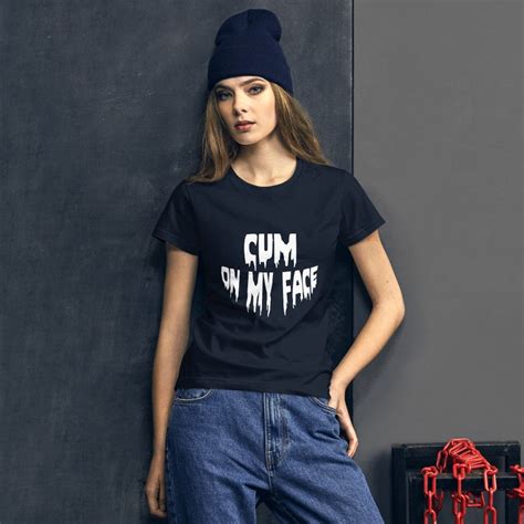 Cum On My Face Shirt Cum Slut Tee Cum Whore T Shirt I Love Etsy Canada