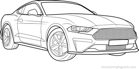 ford mustang car coloring pages