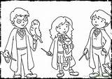 Potter Harry Coloring Pages Hermione Weasley Ron Characters Printable Color Ginny Drawing Dobby Cartoon Kids Getcolorings Quidditch Print Getdrawings Colorin sketch template