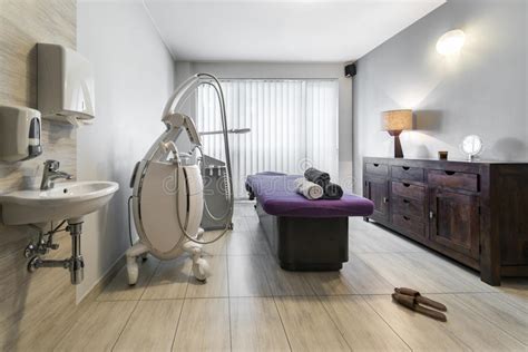 massage room interior in wellness center stock image image of