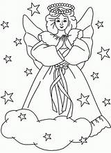 Angel Coloring Christmas Pages Angels Printable Gabriel Preschool Snow Religious Getcolorings Color Library Kids Print Popular Getdrawings Colorings sketch template