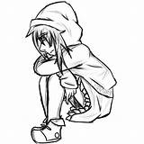 Sitting Girl Anime Pose Drawing Kid Clipartmag sketch template
