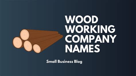 wood working business names youtube