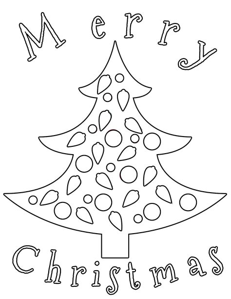 simple christmas coloring pages