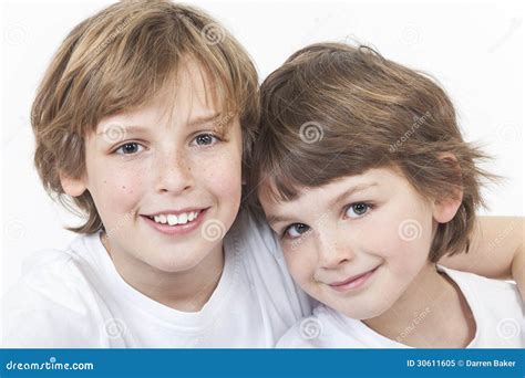children brothers kiss     cheek stock image cartoondealercom