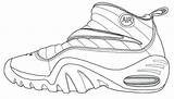 Coloring Basketball Pages Shoes Printable Print Size sketch template