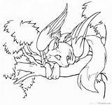 Wolf Puppy Pages Coloring Dragon Winged Adults Getdrawings Drawing sketch template