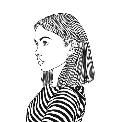 tumblr drawing girl    clipartmag