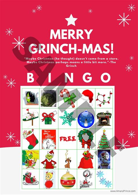 grinch bingo printable printable world holiday