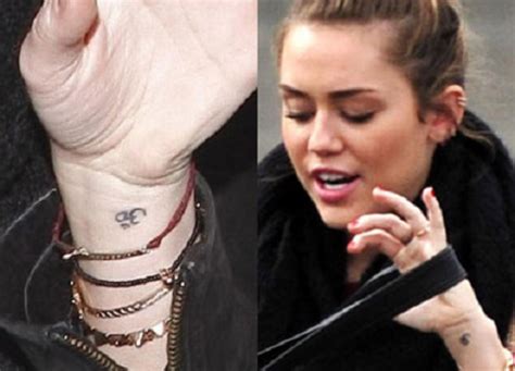 Celebrity Om Tattoo Examples Include Miley Cyrus Lauren London Selena