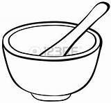 Bowl Mixing Spoon Clipart Drawing Mortar Cereal Getdrawings Watercolor Stock Clip Chart Vector Illustration Clipartmag Clipground Outline Wooden Cliparts Pestle sketch template