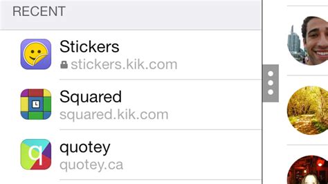 kik sticks  browser   messaging app cnet