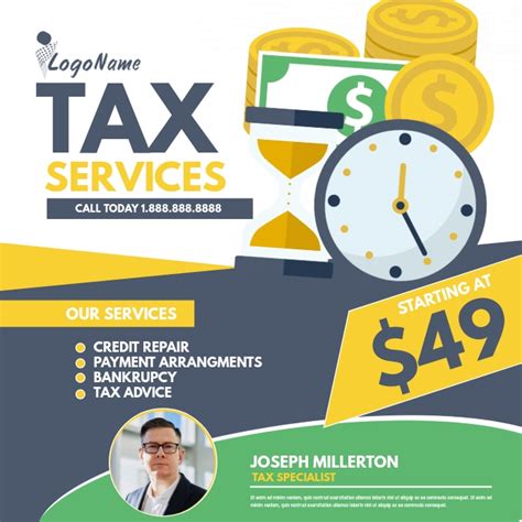 tax services template postermywall
