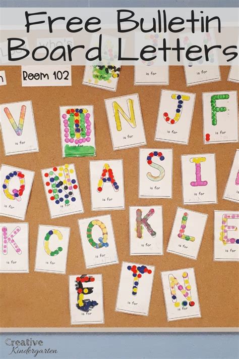 bulletin board printable   kindergarten preschool