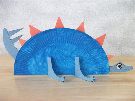 Paper Plate Stegosaurus Dinosaur Craft Preschool Crafts