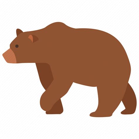 animal bear brown grizzly polar wild zoo icon
