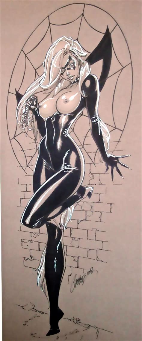 Felicia Hardy J Scott Campbell Artwork Black Cat Nude Pussy Pics
