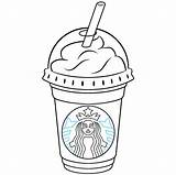 Starbucks Frappuccino Coloring sketch template