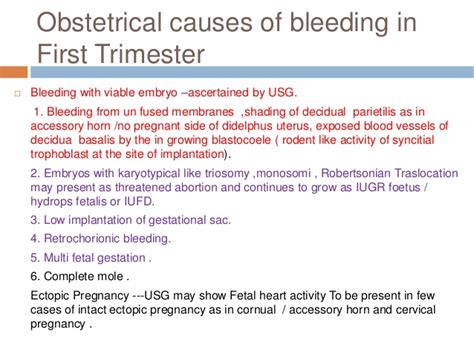 bleeding in first trimester