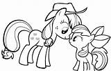 Coloring Little Baby Pony Pages Getcolorings Applejack Color sketch template
